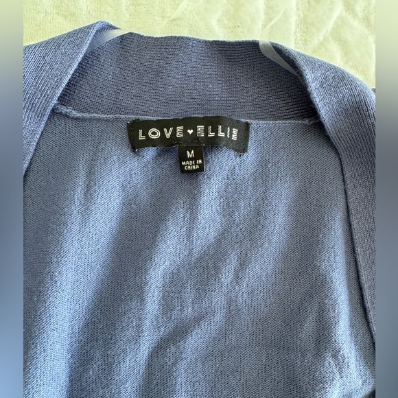 Love Elle Blue Cardigan Size Medium - Picture 3 of 5